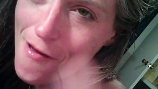 Angel sucking erect cock pov homemade oral sex